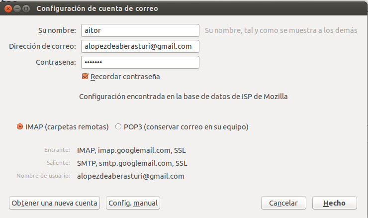 correo thunderbird