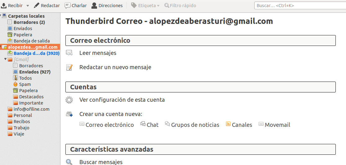 correo thunderbird