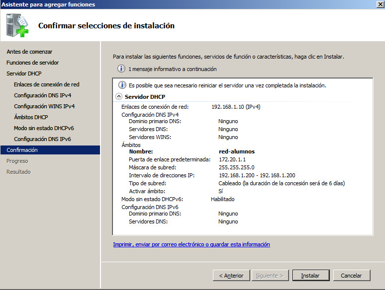 DHCP Windows 2008