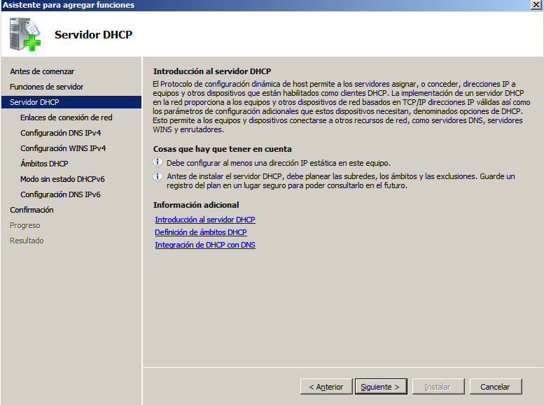 DHCP Windows 2008