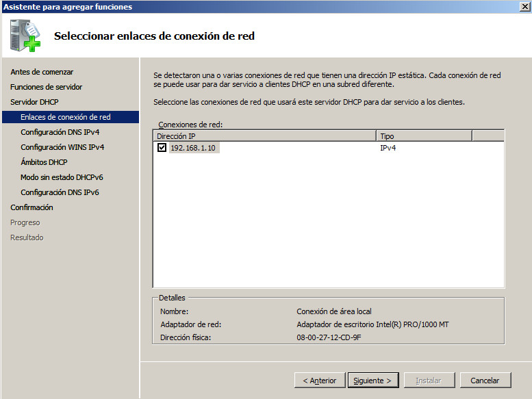 DHCP Windows 2008