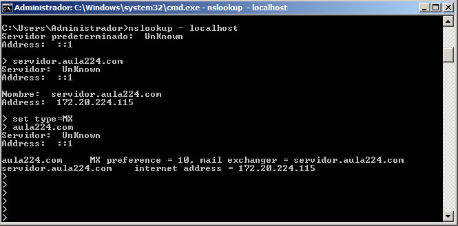 DNS Windows 2008 prueba