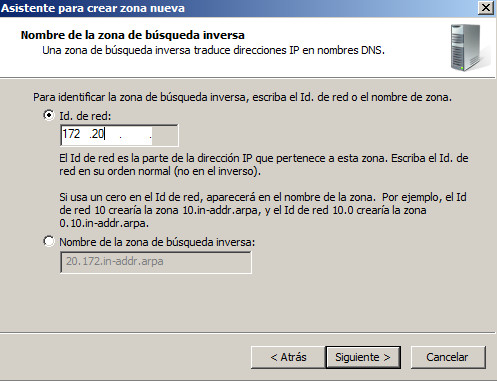 DNS Windows 2008 red