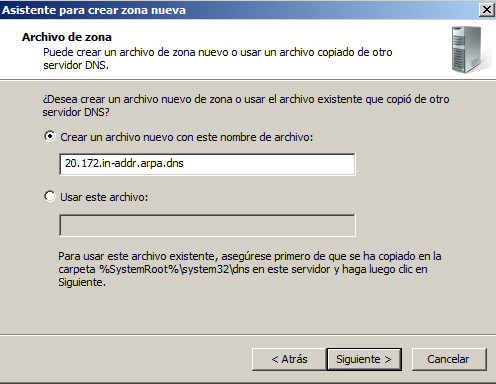 DNS Windows 2008 fichero 