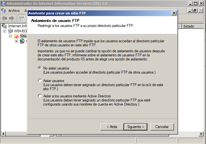 ftp windows 2008