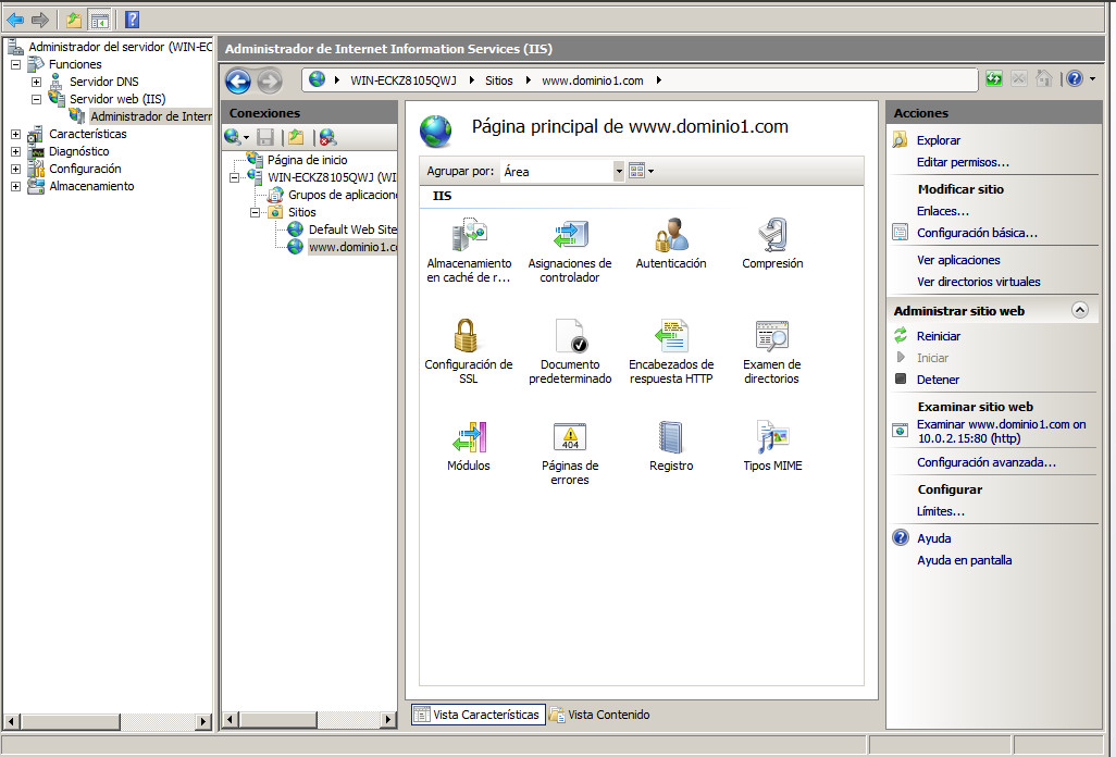 HTTP Windows 2008 IIS 