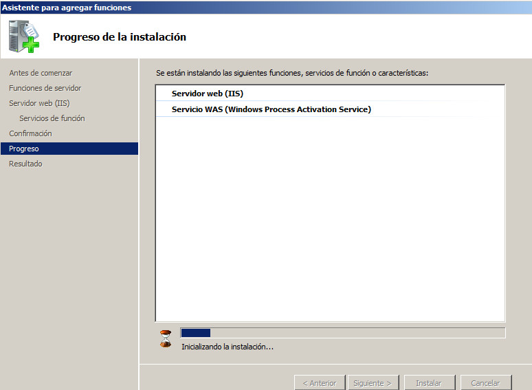 HTTP Windows 2008 IIS instalando
